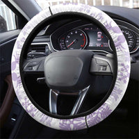 Purple Hawaiian Quilt Pattern Steering Wheel Cover Mixed Polynesian Tribal Arty LT9 - Polynesian Pride