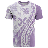 Purple Hawaiian Quilt Pattern T Shirt Mixed Polynesian Tribal Arty LT9 Purple - Polynesian Pride