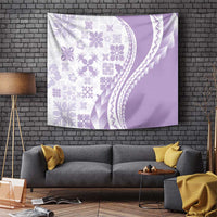 Purple Hawaiian Quilt Pattern Tapestry Mixed Polynesian Tribal Arty LT9 Purple - Polynesian Pride