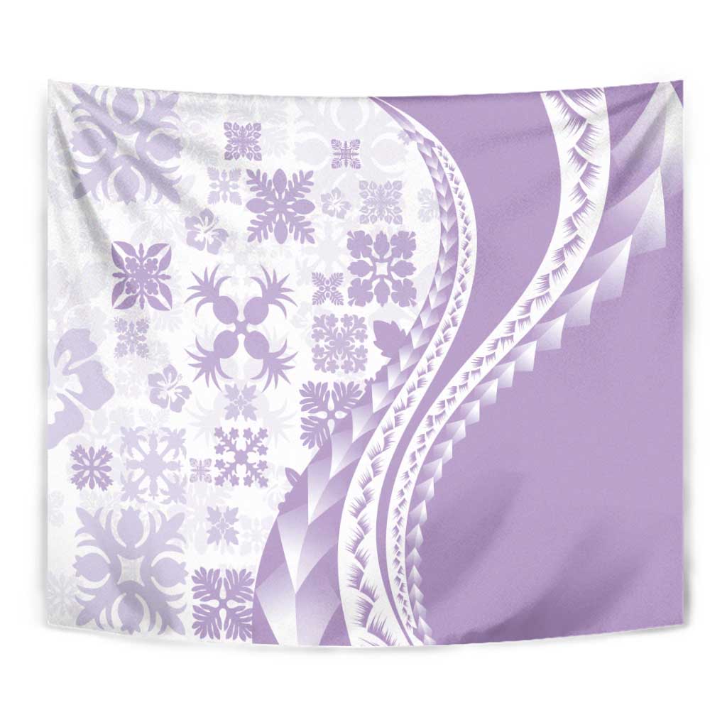 Purple Hawaiian Quilt Pattern Tapestry Mixed Polynesian Tribal Arty LT9 - Polynesian Pride