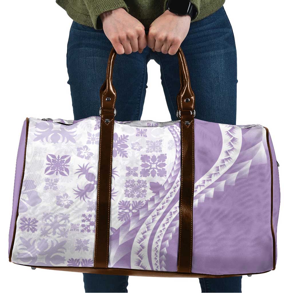 Purple Hawaiian Quilt Pattern Travel Bag Mixed Polynesian Tribal Arty LT9 Purple - Polynesian Pride