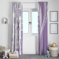 Purple Hawaiian Quilt Pattern Window Curtain Mixed Polynesian Tribal Arty LT9 - Polynesian Pride