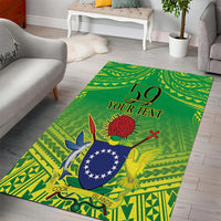 Cook Islands Constitution Day Area Rug Kuki Airani Since 1965 LT9 - Polynesian Pride
