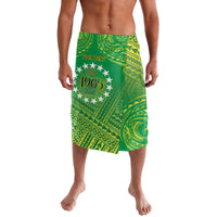 Cook Islands Constitution Day Lavalava Kuki Airani Since 1965 LT9 Green - Polynesian Pride