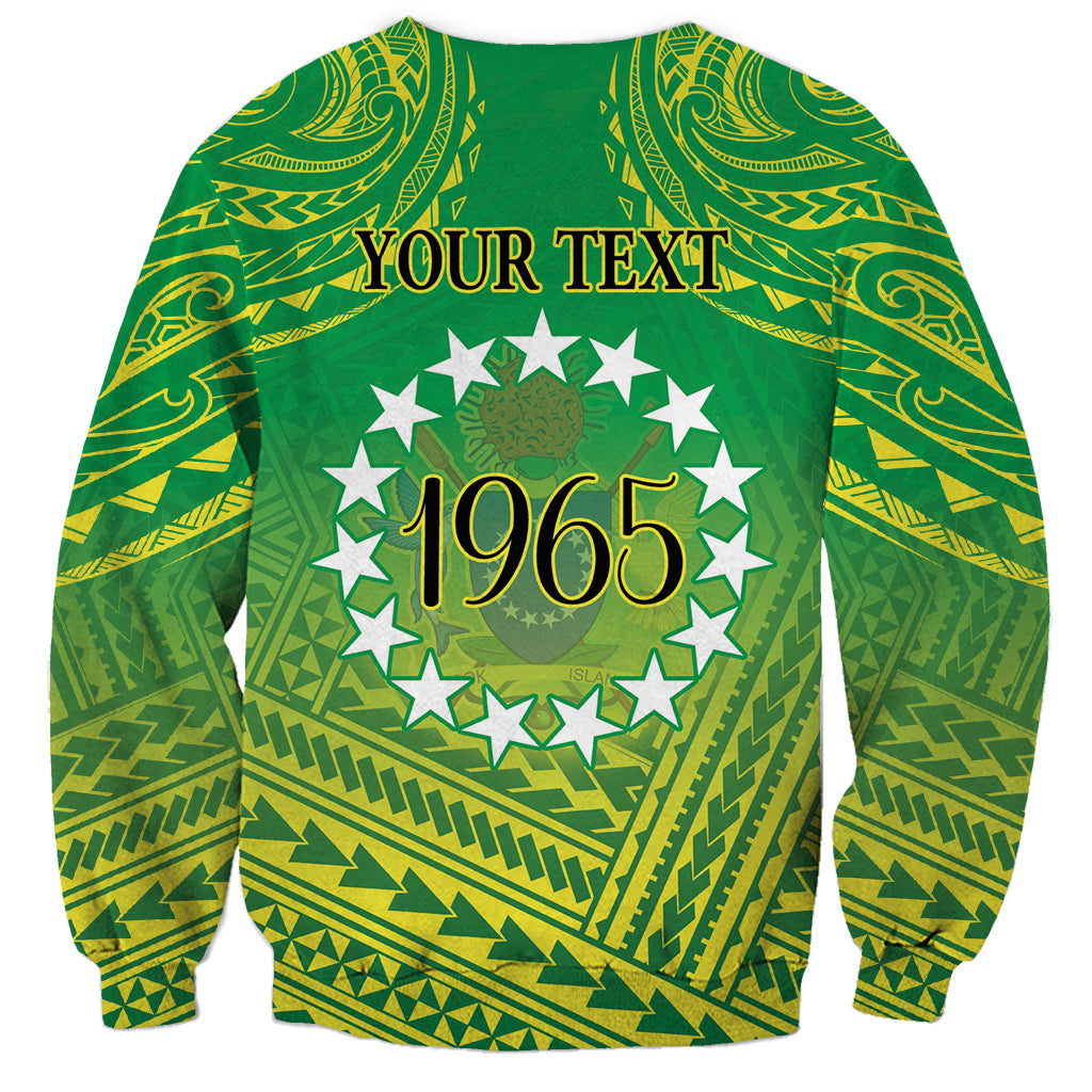 Cook Islands Constitution Day Sweatshirt Kuki Airani Since 1965 LT9 - Polynesian Pride