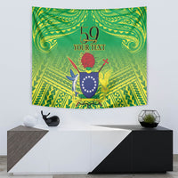 Cook Islands Constitution Day Tapestry Kuki Airani Since 1965 LT9 - Polynesian Pride