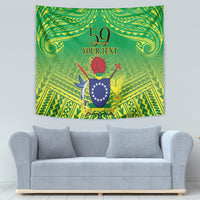 Cook Islands Constitution Day Tapestry Kuki Airani Since 1965 LT9 - Polynesian Pride