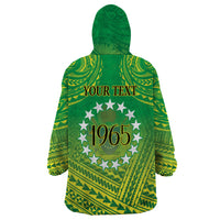 Cook Islands Constitution Day Wearable Blanket Hoodie Kuki Airani Since 1965 LT9 - Polynesian Pride