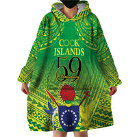 Cook Islands Constitution Day Wearable Blanket Hoodie Kuki Airani Since 1965 LT9 - Polynesian Pride