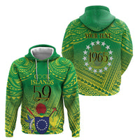 Cook Islands Constitution Day Zip Hoodie Kuki Airani Since 1965 LT9 - Polynesian Pride