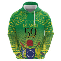 Cook Islands Constitution Day Zip Hoodie Kuki Airani Since 1965 LT9 - Polynesian Pride