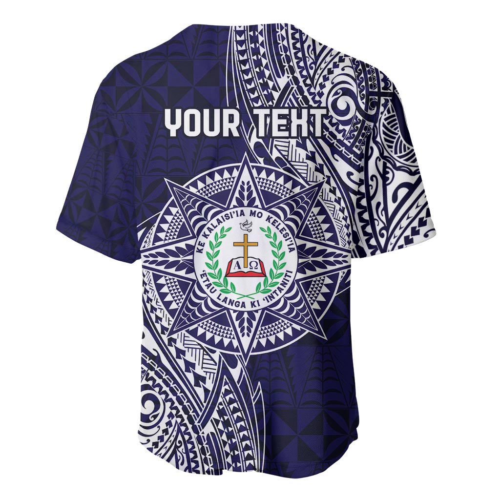 Personalised Tonga Sia'atoutai Theological College Baseball Jersey Since 1948 Special Kupesi Pattern LT9 - Polynesian Pride