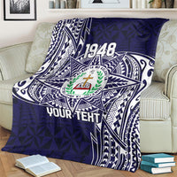 Personalised Tonga Sia'atoutai Theological College Blanket Since 1948 Special Kupesi Pattern LT9 - Polynesian Pride