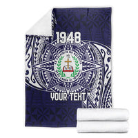 Personalised Tonga Sia'atoutai Theological College Blanket Since 1948 Special Kupesi Pattern LT9 - Polynesian Pride