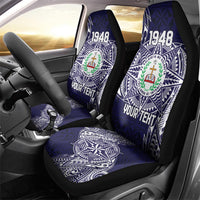 Personalised Tonga Sia'atoutai Theological College Car Seat Cover Since 1948 Special Kupesi Pattern LT9 - Polynesian Pride