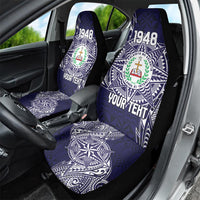 Personalised Tonga Sia'atoutai Theological College Car Seat Cover Since 1948 Special Kupesi Pattern LT9 - Polynesian Pride