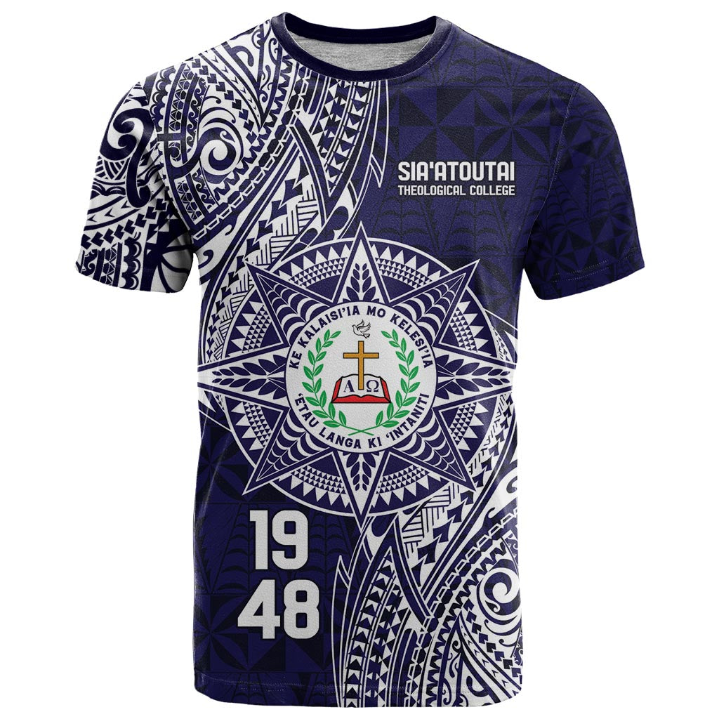 Personalised Tonga Sia'atoutai Theological College T Shirt Since 1948 Special Kupesi Pattern