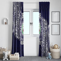 Personalised Tonga Sia'atoutai Theological College Window Curtain Since 1948 Special Kupesi Pattern LT9 - Polynesian Pride