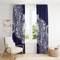 Personalised Tonga Sia'atoutai Theological College Window Curtain Since 1948 Special Kupesi Pattern LT9 - Polynesian Pride