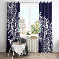 Personalised Tonga Sia'atoutai Theological College Window Curtain Since 1948 Special Kupesi Pattern LT9 - Polynesian Pride