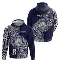 Personalised Tonga Sia'atoutai Theological College Zip Hoodie Since 1948 Special Kupesi Pattern LT9 - Polynesian Pride