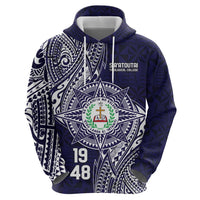 Personalised Tonga Sia'atoutai Theological College Zip Hoodie Since 1948 Special Kupesi Pattern LT9 - Polynesian Pride