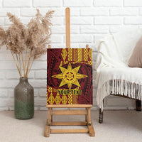 Personalised Tonga Haapai High School Canvas Wall Art Special Kupesi Pattern LT9 - Polynesian Pride