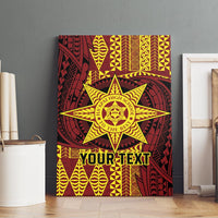 Personalised Tonga Haapai High School Canvas Wall Art Special Kupesi Pattern LT9 - Polynesian Pride