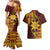 Personalised Tonga Haapai High School Couples Matching Mermaid Dress and Hawaiian Shirt Special Kupesi Pattern