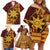 Personalised Tonga Haapai High School Family Matching Off Shoulder Short Dress and Hawaiian Shirt Special Kupesi Pattern