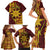 Personalised Tonga Haapai High School Family Matching Short Sleeve Bodycon Dress and Hawaiian Shirt Special Kupesi Pattern