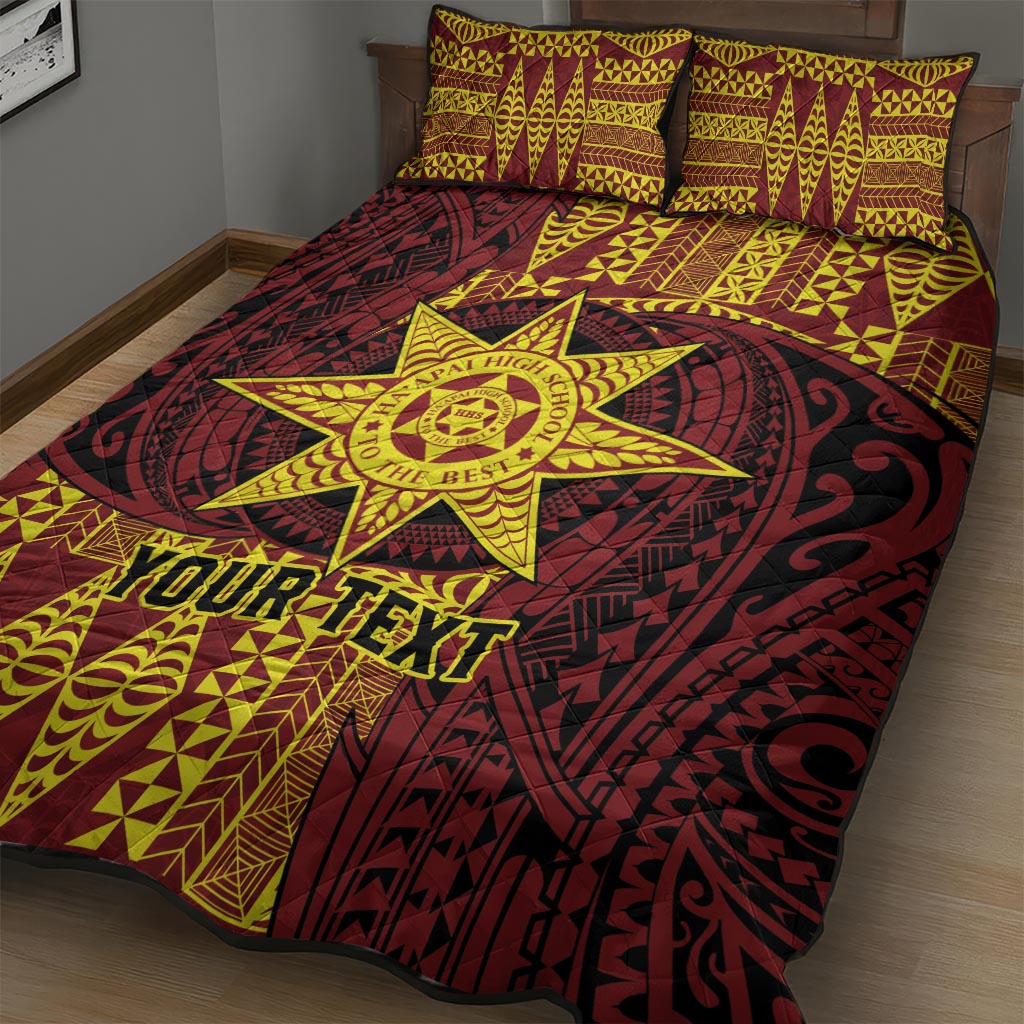 Personalised Tonga Haapai High School Quilt Bed Set Special Kupesi Pattern LT9 - Polynesian Pride