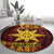 Personalised Tonga Haapai High School Round Carpet Special Kupesi Pattern