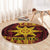 Personalised Tonga Haapai High School Round Carpet Special Kupesi Pattern