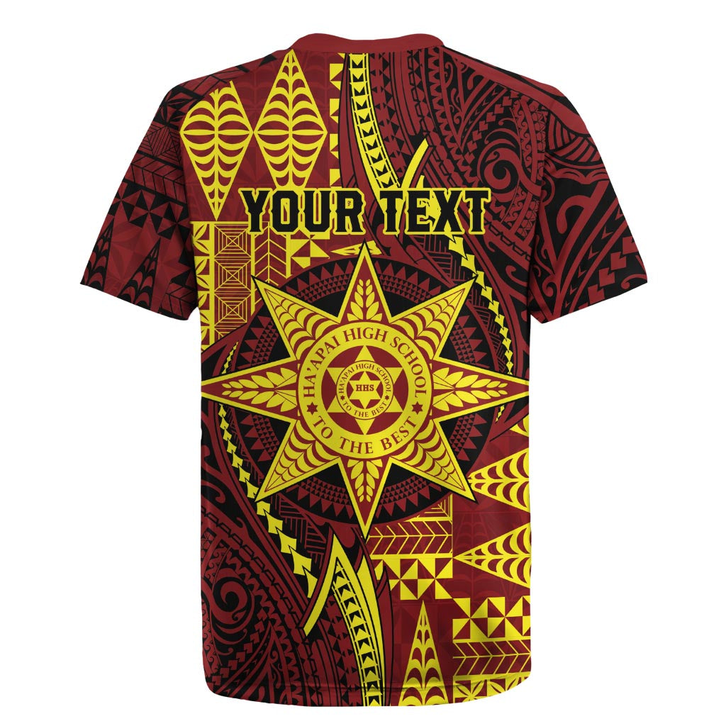 Personalised Tonga Haapai High School Rugby Jersey Special Kupesi Pattern LT9 - Polynesian Pride