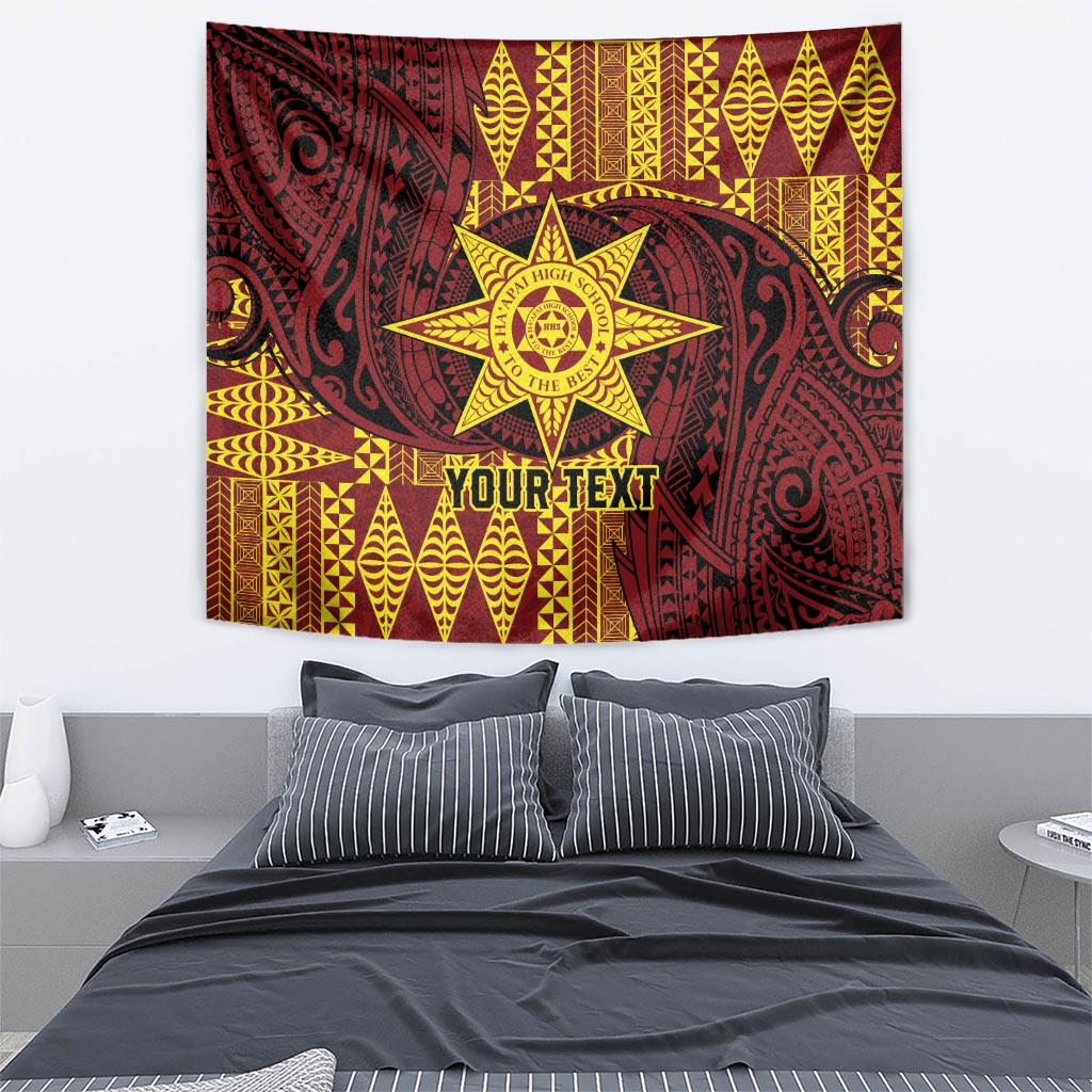 Personalised Tonga Haapai High School Tapestry Special Kupesi Pattern LT9 - Polynesian Pride