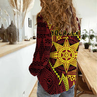 Personalised Tonga Haapai High School Women Casual Shirt Special Kupesi Pattern LT9 - Polynesian Pride