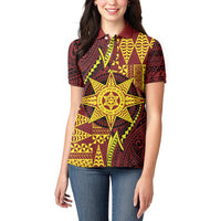 Personalised Tonga Haapai High School Women Polo Shirt Special Kupesi Pattern LT9 - Polynesian Pride