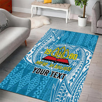 Personalised Tonga Lavengamalie College Area Rug Since 1980 Special Kupesi Pattern LT9 - Polynesian Pride