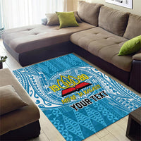 Personalised Tonga Lavengamalie College Area Rug Since 1980 Special Kupesi Pattern LT9 - Polynesian Pride