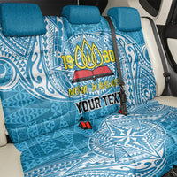 Personalised Tonga Lavengamalie College Back Car Seat Cover Since 1980 Special Kupesi Pattern LT9 - Polynesian Pride