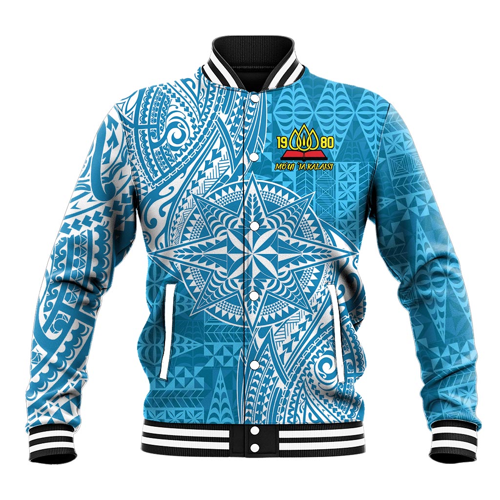 Personalised Tonga Lavengamalie College Baseball Jacket Since 1980 Special Kupesi Pattern