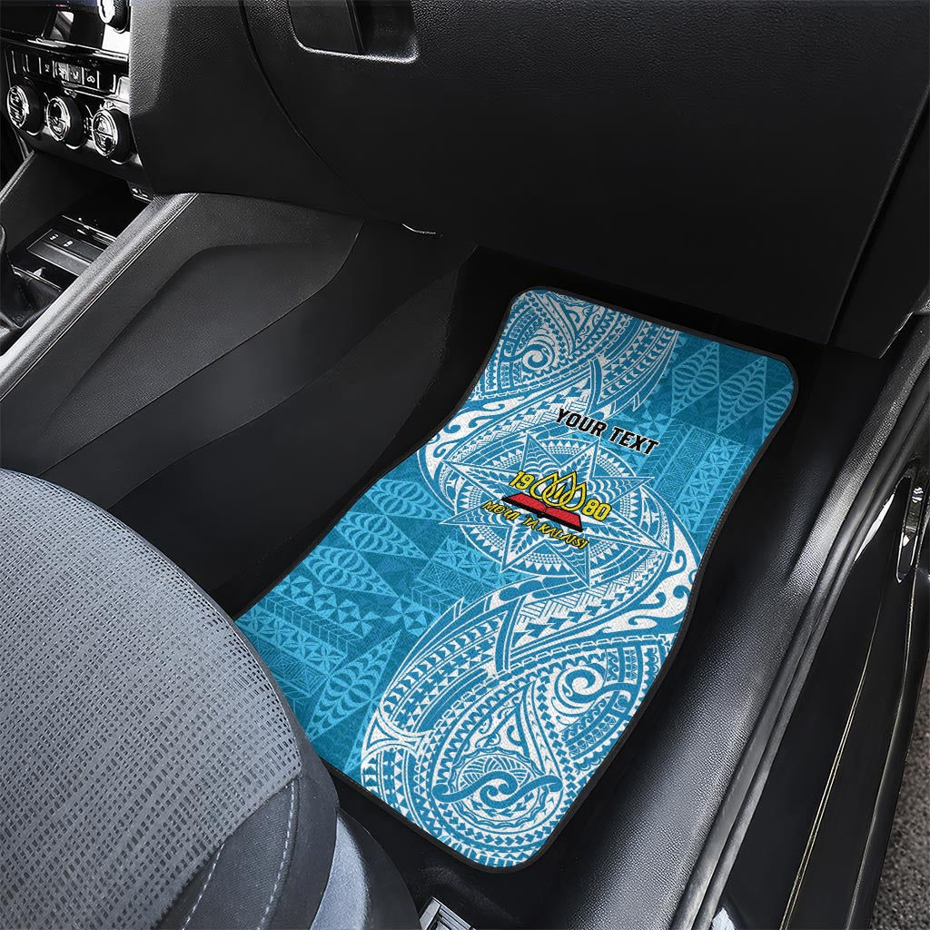 Personalised Tonga Lavengamalie College Car Mats Since 1980 Special Kupesi Pattern LT9 - Polynesian Pride