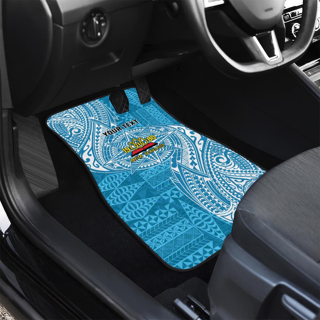 Personalised Tonga Lavengamalie College Car Mats Since 1980 Special Kupesi Pattern LT9 - Polynesian Pride