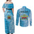 Personalised Tonga Lavengamalie College Couples Matching Off Shoulder Maxi Dress and Long Sleeve Button Shirt Since 1980 Special Kupesi Pattern