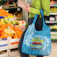 Personalised Tonga Lavengamalie College Grocery Bag Since 1980 Special Kupesi Pattern LT9 - Polynesian Pride