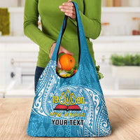 Personalised Tonga Lavengamalie College Grocery Bag Since 1980 Special Kupesi Pattern LT9 - Polynesian Pride