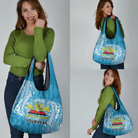 Personalised Tonga Lavengamalie College Grocery Bag Since 1980 Special Kupesi Pattern LT9 - Polynesian Pride