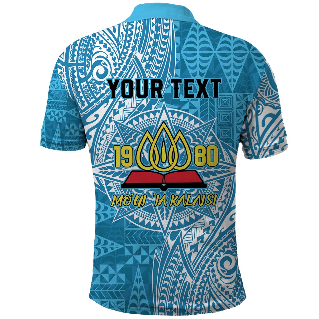 Personalised Tonga Lavengamalie College Polo Shirt Since 1980 Special Kupesi Pattern LT9 - Polynesian Pride