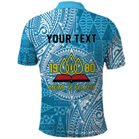 Personalised Tonga Lavengamalie College Polo Shirt Since 1980 Special Kupesi Pattern LT9 - Polynesian Pride